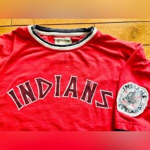 Vintage Cleveland Indians Chief Wahoo Large MLB Combo Shirt Long Sleeve Old Logo